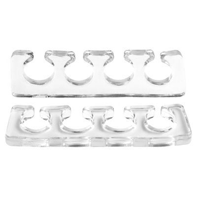 Разделитель для пальцев силиконовый, (Расширитель, прозрачный), 2 шт