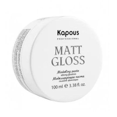 Kapous, Моделирующая паста д/волос сильной фиксации "Matt Gloss" серии "Styling" 100 мл, арт.71 ЧЗ