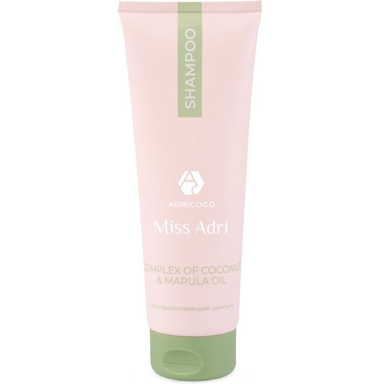 ADRICOCO, Восстанавлив. шампунь д/волос Miss Adri Complex of coconut&marula oil, 250мл, арт.185593