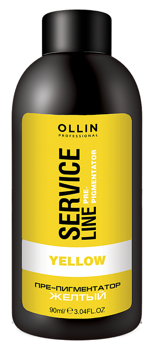 OLLIN, Флюид-препигментатор Service Line желтый, 90 мл