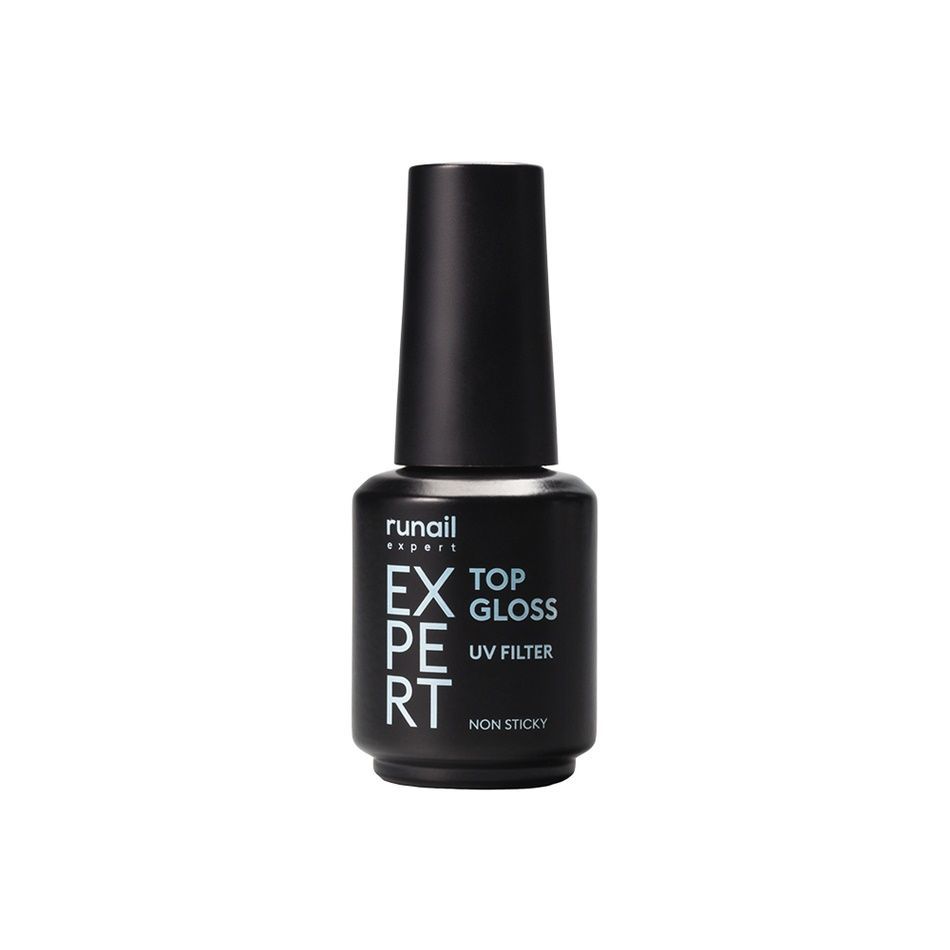 Runail, Топ глянцевый с УФ-фильтром Top Gloss Non Sticky Expert №118, 18мл флакон ЧЗ