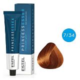 ESTEL PRINCESS ESSEX, 7/34 Крем-краска  Русый золотисто-медный