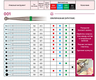 Фреза алмазная КРУГЛАЯ средней зернистости d21 (синий) 806.104.001.524.021