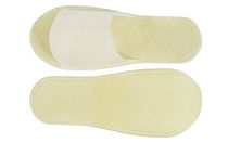 Тапочки с открытым мысом на жесткой основе (белые), 1 пара