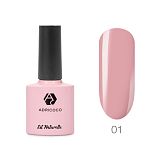 ADRICOCO, Гель-лак Est Naturelle №01 камуфлирующий розовый, 8 мл