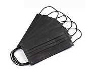 Маска 3-х слойная ЧЕРНАЯ, 25 шт