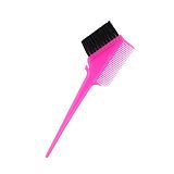 Кисть для окрашивания с расческой розвая (щетина), прямая