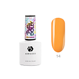 ADRICOCO, Гель-лак  Pretty dolly №14 неоновый мандариновый, 8 мл