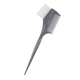 Кисть для окрашивания с расческой серая (щетина), прямая
