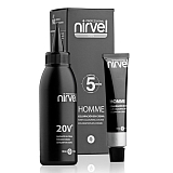 NIRVEL, G-3 HOMME COLOURING Темно-серый краситель д/в мужской (краситель30мл+оксид30мл+перчатки)