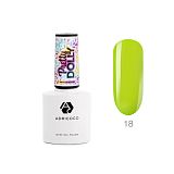 ADRICOCO, Гель-лак Pretty dolly №18 неоновый лаймовый, 8 мл