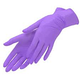 mediOk, Перчатки нитриловые неопудренные, L, Фиолетовый, 50 пар