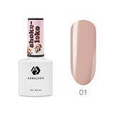 ADRICOCO, Гель-лак Shoko-LOKO №01 кремовый хайп, 8 мл