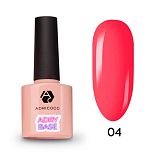 ADRICOCO, База для гель-лака Adry Base, жесткая, цветная №4 цветущая фуксия,  8 мл