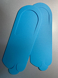 Тапочки "вьетнамки" пенополиэтилен, 5 мм голубой, 20 пар/упк