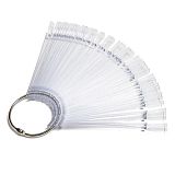 Палитра веер на кольце, ПРОЗРАЧНАЯ, 50 шт