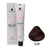 ADRICOCO, К/краска д/волос Miss Adri с кератином, 5.81 Св. корич. шокол. пепел 60 мл, арт 8713606