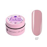 ADRICOCO, Гель для наращивания и укрепления Virtuos, жесткий, №7 шелковый нюд, 15 мл