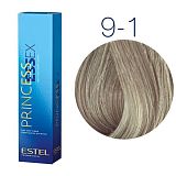 ESTEL PRINCESS ESSEX, 9/1 Крем-краска блондин пепельный, 60мл