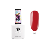 ADRICOCO, Гель-лак Pretty dolly №06 неоновый рубиновый, 8 мл