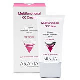 ARAVIA Professional 9206 СС-крем защитный SPF-20 Multifunctional CC Cream, Vanilla 01, 50 мл