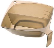 DEWAL, T-1222 Чаша для краски, черная, с ручкой и перегородкой, с резинкой на дне 2х300 мл