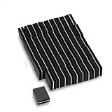 Баф-мини, 100/180 грит, УПАКОВКА  50шт. (Черный)