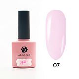 ADRICOCO, База для гель-лака Adry Nude Base, жесткая, с шиммером №07 нежный сиренево-розовый, 8 мл