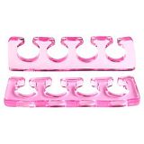 Разделитель для пальцев силиконовый (Расширитель, прозрачно-розовый), А321-01, 2 шт