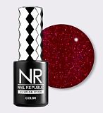 NR, 434 Passion гель-лак, Мерцающий лавовый, 10 мл