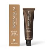 BRONSUN, КРЕМ-КРАСКА для бровей и ресниц, цвет светло-коричневый #5, 15 мл