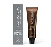 BRONSUN, КРЕМ-КРАСКА для бровей и ресниц, цвет графит #3, 15 мл