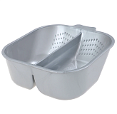 Миска для смешивания, 2 секции (серая)