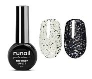 Runail, Глянцевый топ Top Сoat EFFECT SILVER POTAL, 9 мл №9908
