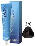 ESTEL PRINCESS ESSEX, 3/0 Крем-краска темный шатен, 60мл