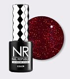 NR, 435 Passion гель-лак, Мерцающий бордовый турмалин, 10 мл