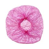 БЬЮТИГОЛИК, Шапочка для душа полиэтиленовая розовая, 50 шт